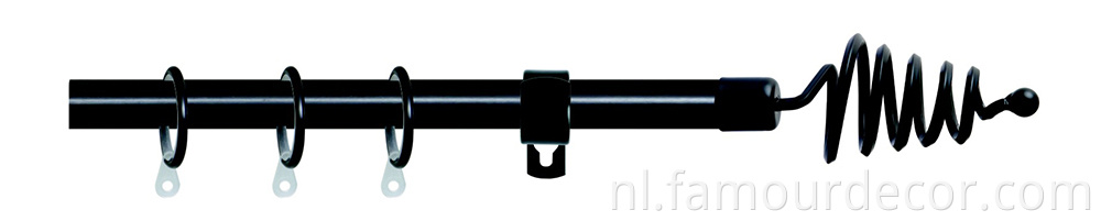 Twisted Hanging Double Track Hardware Curtain Rod